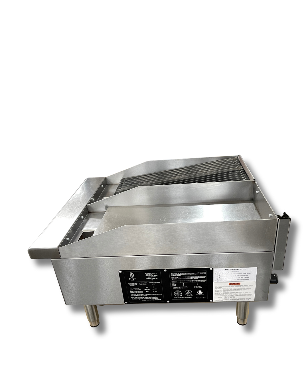 Countertop Gas Combination Charbroiler and Griddle 24"-HZC-12C12G