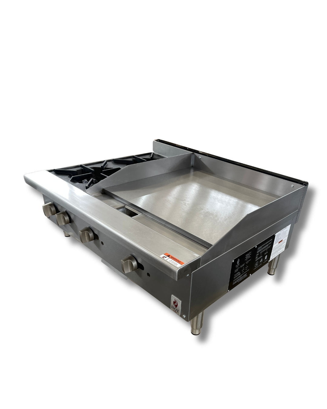 Countertop Gas Combination Hot plate and Griddle 36"-HZC-12H24G