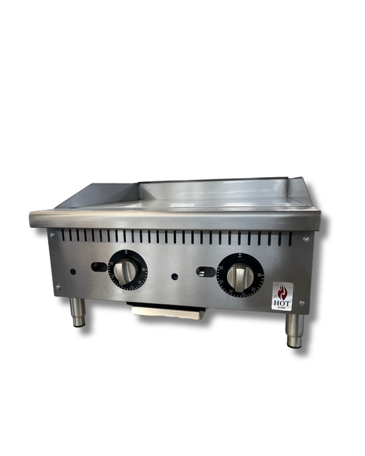 Countertop Gas Griddle Thermostat Control 24" HZ-G24-TP