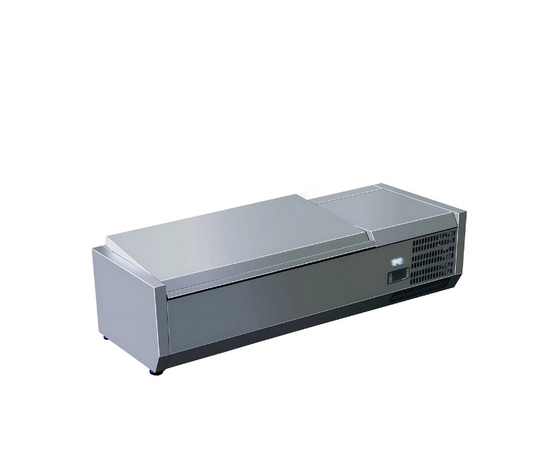 Refrigerated Topping Rail with Stainless Steel Cover COLD ZONE TR-63X