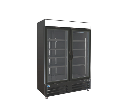 Display glass Freezer BLACK/ BLACK COLDZONE-F54-G2